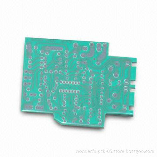 FR-4 Single-sided PCB with 2oz Finished Copper Thickness and Green Solder Mask, Used for Mouse